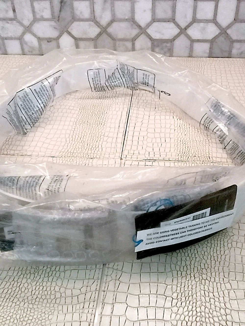 Brand New J.Lindeberg Men Slater White Leather Golf Belt White - 38